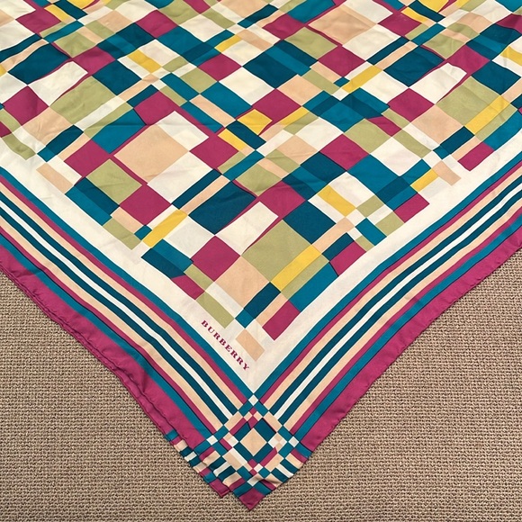 Burberry London Silk Scarf - Picture 5 of 6